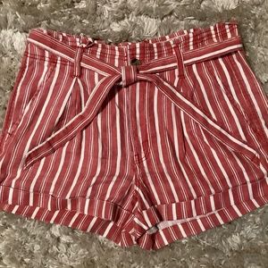 American Eagle shorts with cute hem and tie belt.  So cute!!!